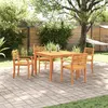 Image de Ensemble de jardin 5 pièces en bois d acacia