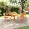 Image de Ensemble de jardin 5 pièces en bois d acacia