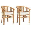 Image de Lot de 2 chaise GENERIQUE exterieur non pliable H. 89 cm en teck