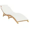 Image de Lot de 1 transat GENERIQUE H. 58.5 cm en bois massif non pliable