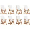 Image de Chaise de jardin - Lot de 8 - Teck H. 104 cm