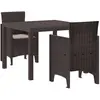 Image de vidaXL, Table de jardin + table de balcon, Lincoln (100 x 100 x 73 cm)