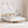 Image de vidaXL Cadre de lit avec tête de lit 160x200 cm Bois de pin massif 872098