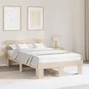 Image de vidaXL Cadre de lit avec tête de lit 135x190 cm bois massif pin 872449