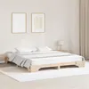 Image de vidaXL Cadre de lit Naturel Bois de pin massif 180 x 200 cm Durable 872851