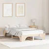 Image de vidaXL Cadre de Lit Naturel Bois de pin massif 135 x 190 cm Durable 872953