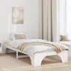 Image de vidaXL Cadre de lit Blanc Bois 90 x 190 cm Minimaliste Cadre de lit 872969