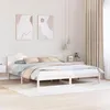 Image de vidaXL Cadre de Lit Blanc Bois 200 x 200 cm Durable 873260