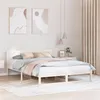 Image de vidaXL Cadre de lit Blanc Bois de pin massif 160 x 200 cm Durable 873266
