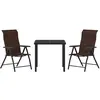Image de vidaXL, Table de jardin + table de balcon, Walker (160 x 80 x 73 cm)
