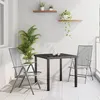 Image de vidaXL Ensemble de salle à manger de jardin 3 pièces acier anthracite 3379289