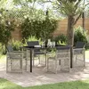 Image de Ensemble de salle à manger de jardin 5 pièces avec coussins gris clair 3380639