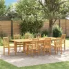 Image de Salon de jardin GENERIQUE bois massif 9 pieces 280 x 100 x 75 cm