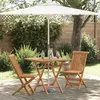 Image de vidaXL Ensemble Bistro de Jardin Pliable 3 Pièces en Bois d'Acacia Massif 3385963