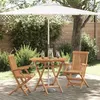 Image de vidaXL Ensemble Bistro de Jardin Pliable 3 Pièces en Bois Massif d'Acacia 3385965
