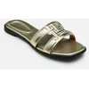 Image de TH LOGO STRAP MULE G par Tommy Hilfiger Or et bronze 41 Femme