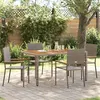 Image de Lot de 4 chaise GENERIQUE exterieur empilable non pliable H. 90 cm en acacia