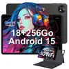 Image de Tablette tactile - Android 15 - MICREAR - 10,1" - Unisoc T310 Octa Core- 18(6+12)Go LPDDR4 - 256Go/1To TF - clavier + Bookcover