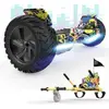 Image de Hoverboard RCB 8.5 Pouces Scooter électrique Tout Terrain Gyropode Hummer Bluetooth LED + Hoverkart Karting Réglable HIP-HOP