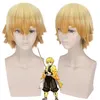 Image de Perruques Demon Slayer Agatsuma Zenitsu Cosplay Jaune