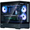Image de Zalman GHE P30 V2 micro-ATX Boîtier en verre trempé Panoramic View - Noir (mATX, Mini-ITX), Boîtier PC, Noir