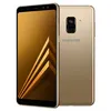 Image de Samsung Galaxy A8 (2018) - 4G smartphone - double SIM - RAM 4 Go / Mémoire interne 32 Go - microSD slot - écran OEL - 5.6" - 2220 x 1080 pixels - rear camera 16 MP - 2x front cameras 16 MP, 8 MP - or