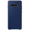 Image de Coque en cuir Samsung Bleu marine pour Galaxy S10 Plus