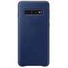 Image de Coque en cuir Samsung Bleu marine pour Galaxy S10