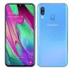 Image de Samsung Galaxy A40 - 4G smartphone - double SIM - RAM 4 Go / Mémoire interne 64 Go - microSD slot - écran OEL - 5.9" - 2340 x 1080 pixels - 2x caméras arrière 16 MP, 5 MP - front camera 25 MP - bleu