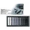 Image de Craies pastel sec - Mungyo - MP-12GP - Camaieu de gris - Boite de 12 - Section carrée 1 cm gris