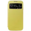 Image de Etui Rabat à Zone Transparente Samsung pour Galaxy S4 (i9500), Jaune