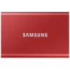 Image de Disque SSD Externe Samsung Portable T7 MU-PC500R/WW 500 Go USB 3.2 Rouge métallique