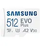 Image de Carte mémoire micro SDXC Samsung Evo Plus 512 Go Blanc