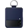 Image de Samsung Couvercle en silicone avec anneau (Samsung Galaxy Z Flip3), Coque pour téléphone portable, Bleu