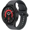 Image de Samsung Galaxy Watch5 Pro 45 mm Boîtier en titane black titanium avec bracelet Sport M/L couleur graphite [Wi-Fi] en occasion ou reconditionné