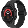 Image de Samsung Galaxy Watch5 Pro 45 mm Boîtier en titane black titanium avec D-Buckle bracelet Sport M/L couleur graphite [Wi-Fi + 4G] en occasion ou reconditionné