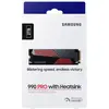 Image de SAMSUNG - 990 PRO avec dissipateur- SSD Interne - 2 To - NVMe M.2 PCIe 4.0x4 - Vitesse lecture jusqu'a 7 450 Mo/s