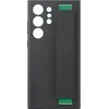 Image de Coque en silicone avec lanière pour Samsung Galaxy S23 Ultra 5G Noir