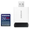 Image de Samsung PRO Ultimate avec lecteur de carte USB (256 Go, SDXC, U3, UHS-I), Carte mémoire, Bleu, Blanc