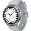 Image de Samsung Galaxy Watch6 Classic - 47 mm - montre intelligente avec bande - cuir écologique hybride - argent - taille du bracelet : M/L - affichage 1.5" - 16 Go - NFC, Wi-Fi, Bluetooth - 59 g - argent