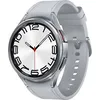 Image de Samsung Galaxy Watch 6 Classic 47 mm Boîtier en acier inoxydable argent Bracelet Cuir M/L argent [Wi-Fi] en occasion ou reconditionné
