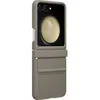 Image de Coque en simili cuir pour Samsung Z Flip 5 Taupe