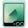 Image de Étui pour Samsung Galaxy Z Flip6 Samsung avec rabat Cuir écologique Menthe