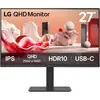 Image de LG Dis 27BA65QB-B Business QHD IPS Noir (2560 x 1440 pixels, 27"), Moniteur, Noir