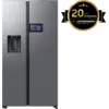 Image de Samsung Bespoke AI Home Platinum Inox 621L Réfrigérateur Américain 2025 - D - RS90F64EDTEF Platinum Inox