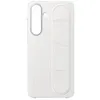 Image de Coque en silicone avec lanière et fonction Stand Blanc pour Samsung Galaxy S25 FE