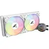 Image de Zalman ALPHA28 White CPU Liquid Cooler 280mm Radiator 2 x 140 mm Fan ARGB pump Dual, Refroidissement liquide CPU, Blanc