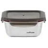 Image de Cuitisan   Boite alimentaire rectangulaire en inox compatible au micro-ondes   500ml