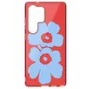 Image de Coque pour Samsung Galaxy S25 Ultra Motif Floral Unikko Samsung Rouge