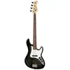 Image de Cort Guitars Cort GB24JJ Trans Black (Basse électrique, Bois de peuplier (corps), Érable (manche), Jatoba (touche), Placage érable (table d'harmonie)), Guitare, Transparent